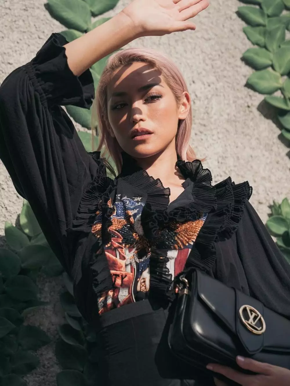 Jessica Iskandar dengan rambut pink Instagram