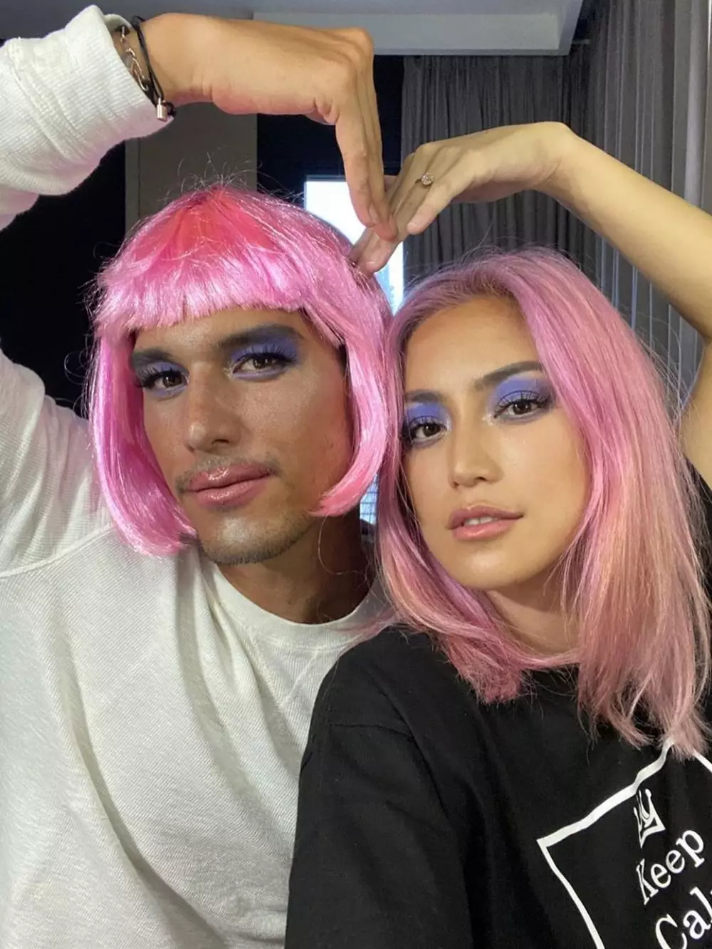 Jessica Iskandar dengan rambut pink Instagram