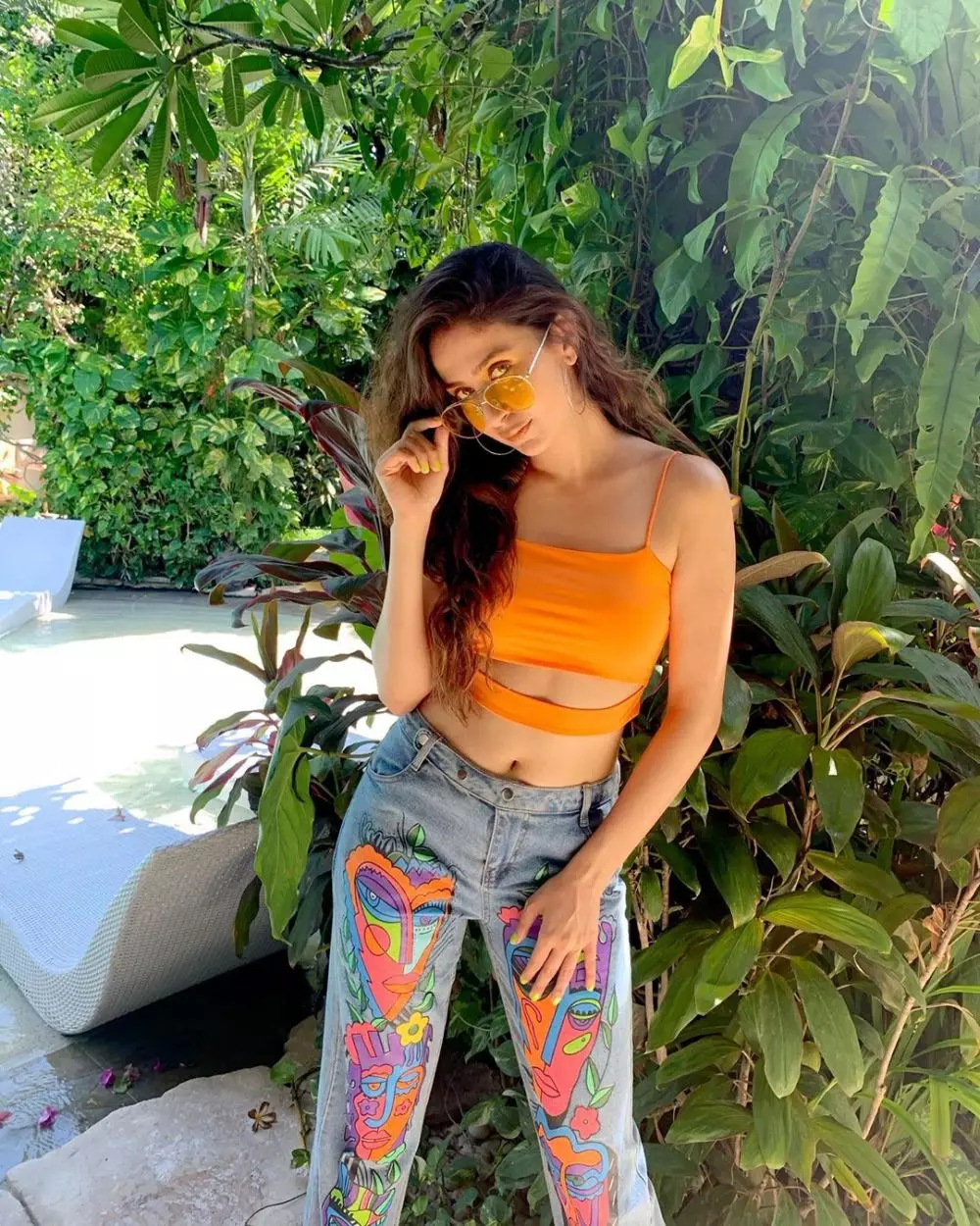 Potret terbaru pemeran Pooja  Instagram