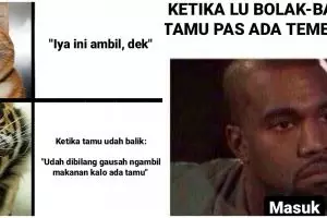 10 Meme lucu 'orang tua saat vs setelah ada tamu', bikin nostalgia