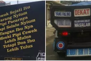 10 Tulisan bijak di kendaraan ini bikin seketika merenung