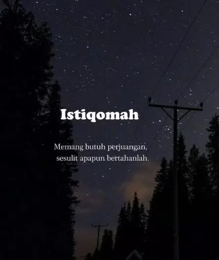Kata-kata istiqomah Islam © berbagai sumber