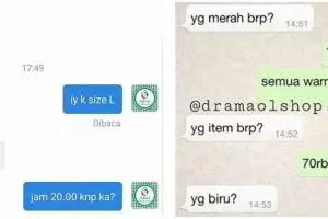 10 Chat lucu pembeli & penjual online shop nggak nyambung, kocak