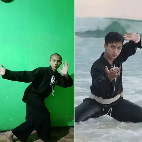 8 Potret Mikko teman Kekeyi saat berlatih silat Instagram