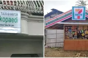 10 Potret lucu nama toko ini nyelenehnya bikin gagal fokus