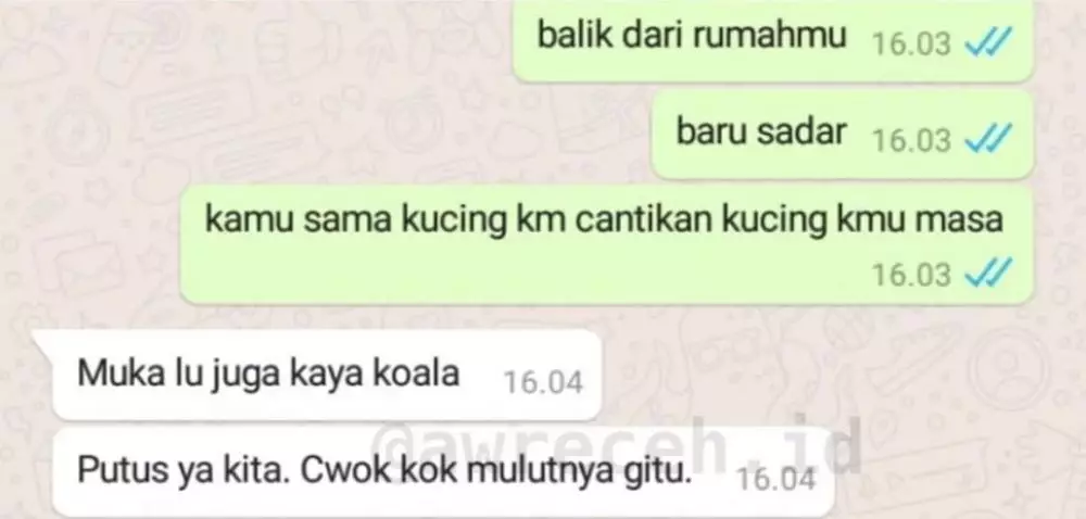 chat lucu PDKT nyeleneh © 2020 instagram.com