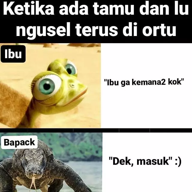 Meme ada tamu di rumah berbagai sumber Meme ada tamu di rumah berbagai sumber