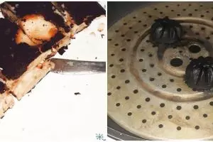 Penampakan 10 masakan gosong ini bikin selera makan auto hilang