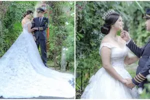 7 Momen pernikahan Qory Sandioriva, dipersunting pilot