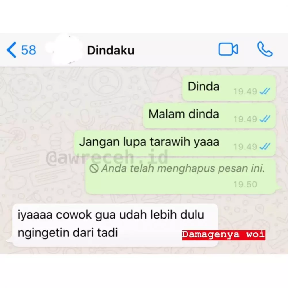 35 lewat whatsapp instagram