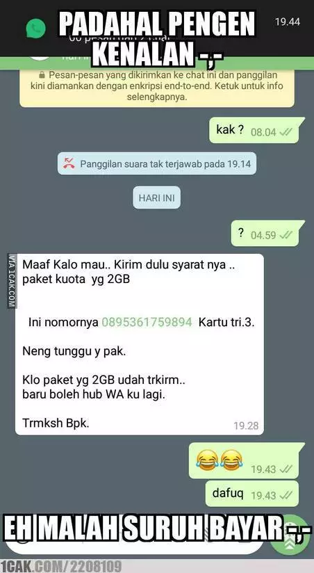 35 lewat whatsapp instagram