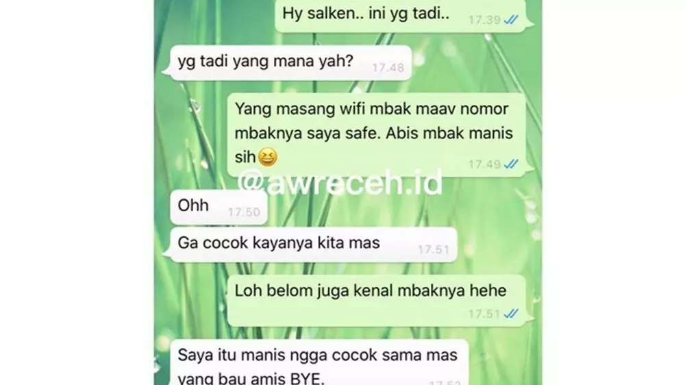 35 lewat whatsapp instagram