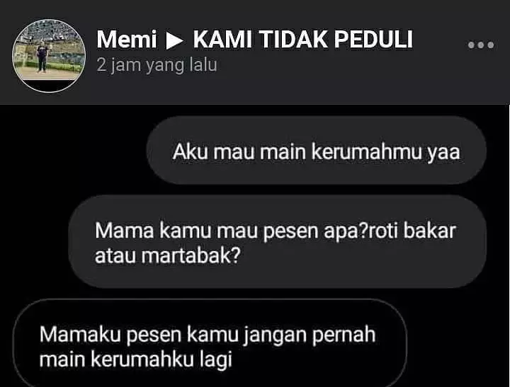 chat lucu salah nebak © 2020 instagram.com