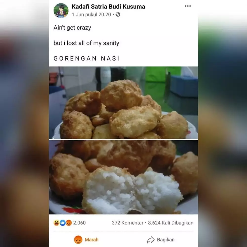 status lucu inovasi masakan © 2020 instagram.com