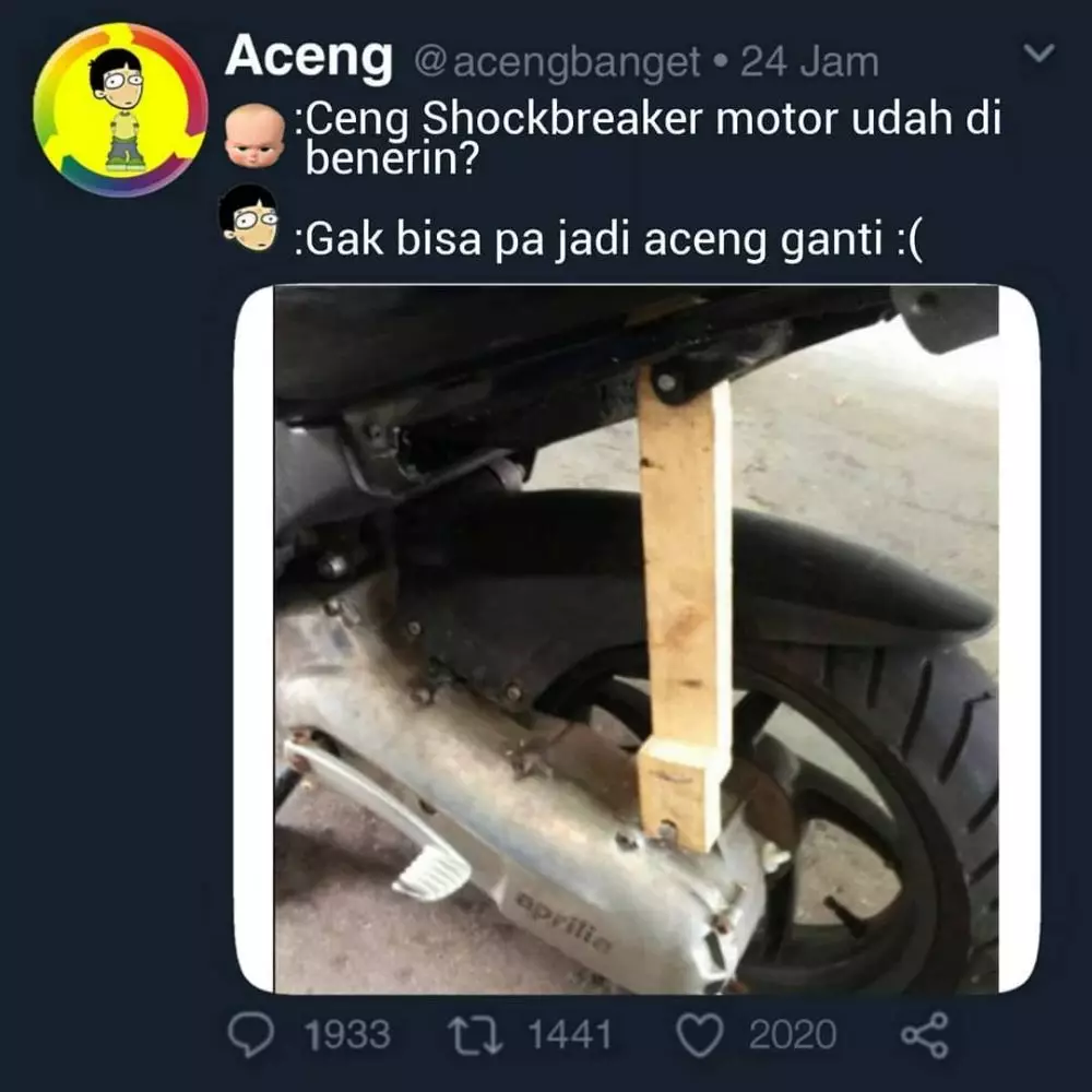meme lucu benerin kendaraan © 2020 instagram.com meme lucu benerin kendaraan © 2020 instagram.com