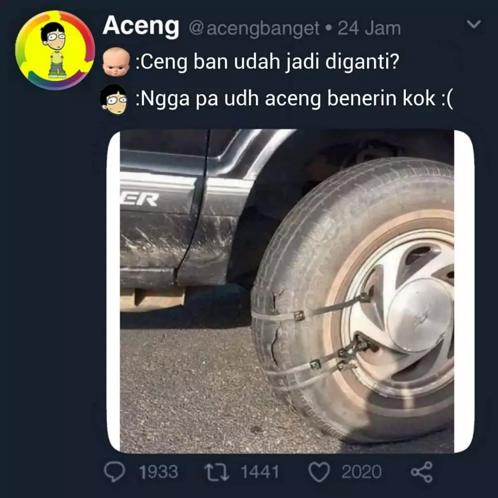 meme lucu benerin kendaraan © 2020 instagram.com meme lucu benerin kendaraan © 2020 instagram.com