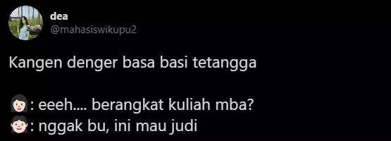 Percakapan basa-basi twitter