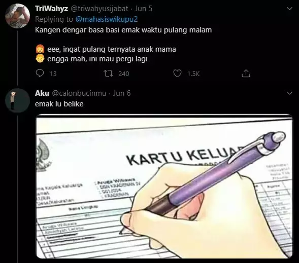 Percakapan basa-basi twitter