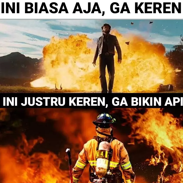Meme adegan meledak Berbagai sumber