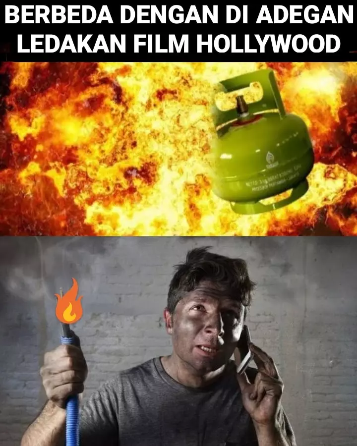 Meme adegan meledak Berbagai sumber