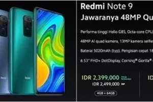 5 Fakta Redmi Note 9 yang baru rilis di Indonesia
