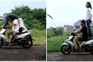 11 Tipe orang dibonceng motor ini kocaknya bikin ketawa ngegas