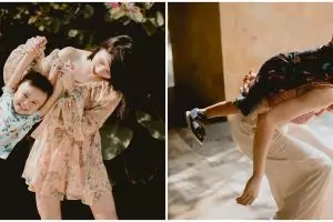 10 Potret kebersamaan Laura Basuki dan putranya, seru abis