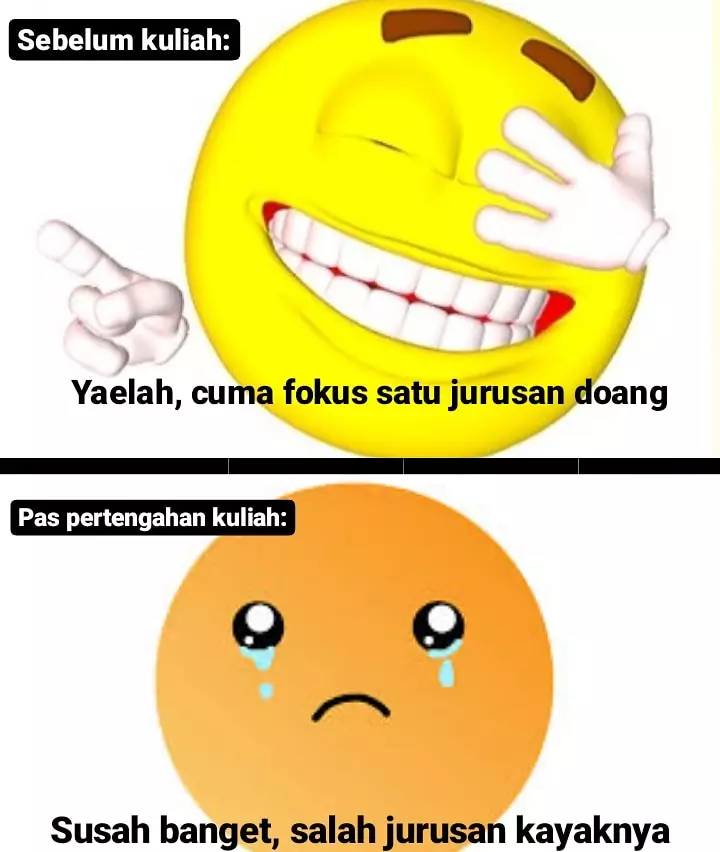 Meme kehidupan mahasiswa Berbagai sumber