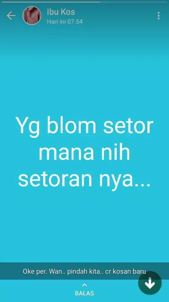 status WA ibu kos twitter