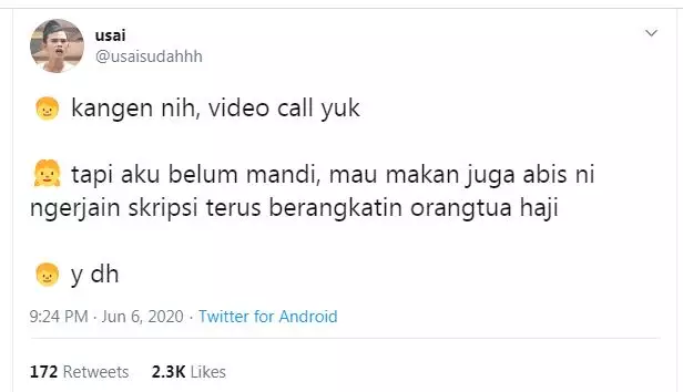 cuitan lucu y dh  Twitter