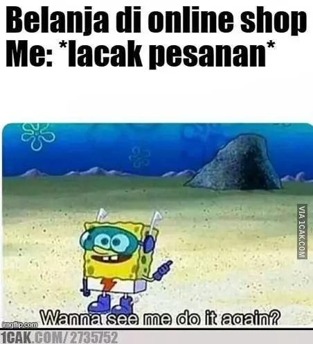 meme balada belanja online 1cak