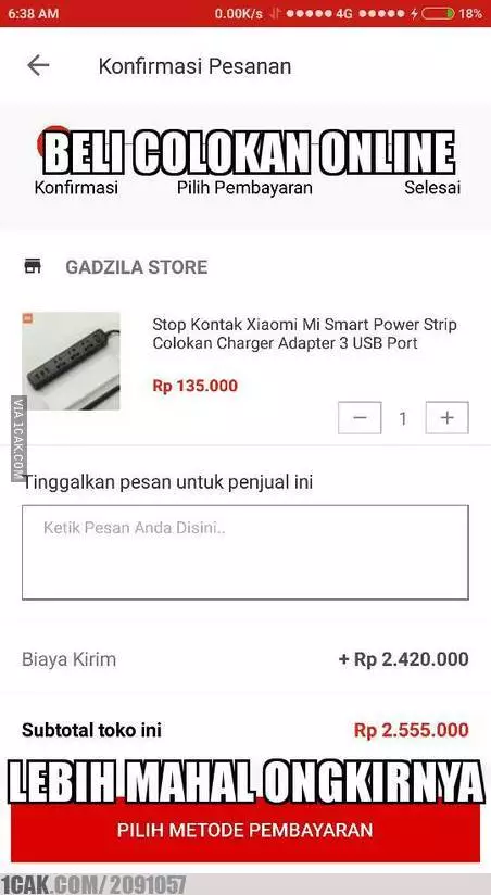 meme balada belanja online 1cak