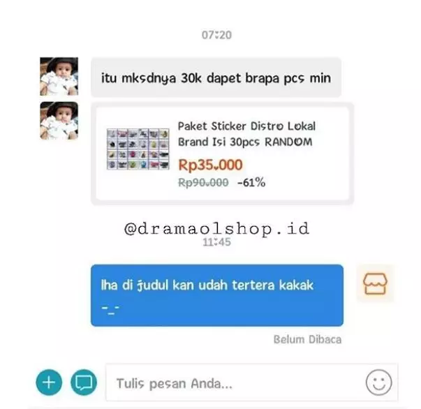 chat pembeli pemula olshop © 2020 brilio.net chat pembeli pemula olshop © 2020 brilio.net