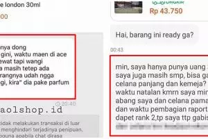 10 Chat lucu pembeli pemula online shop, pertanyaannya ada-ada saja
