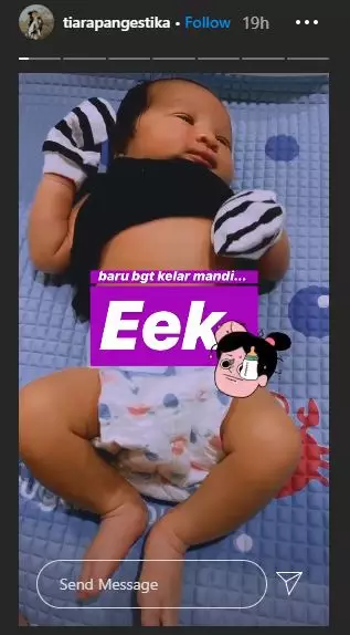 potret bayi arief muhammad dan tiara pangestika instagram