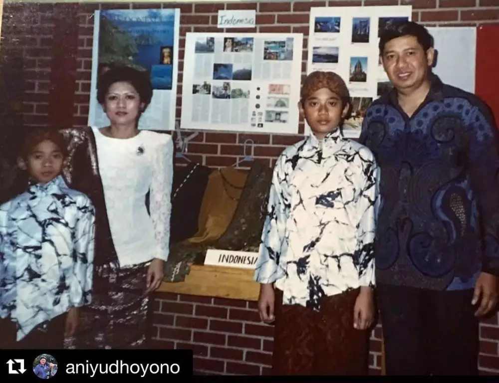 Potret masa kecil AHY & Ibas Yudhoyono  Instagram
