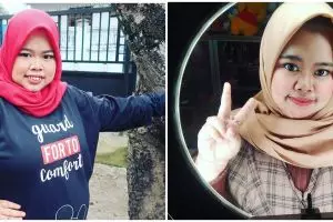 7 Potret Kekeyi pakai gamis, makeupnya bikin pangling