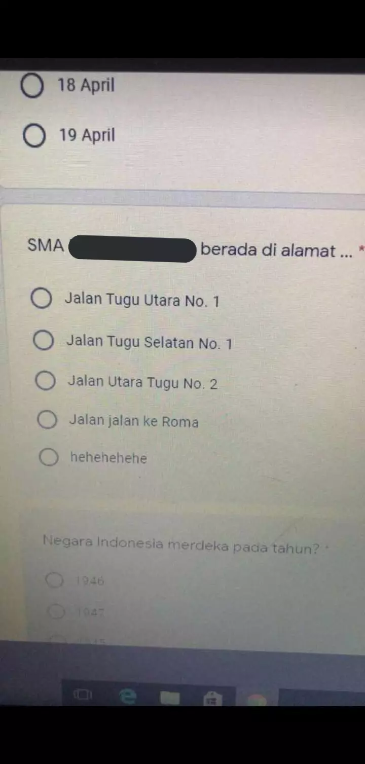 soal ujian online sekolah © 2020 brilio.net