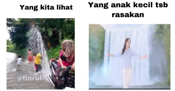 Meme dilihat vs dirasakan Berbagai sumber