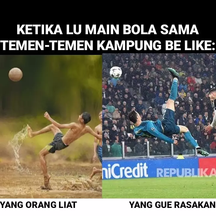 Meme dilihat vs dirasakan Berbagai sumber