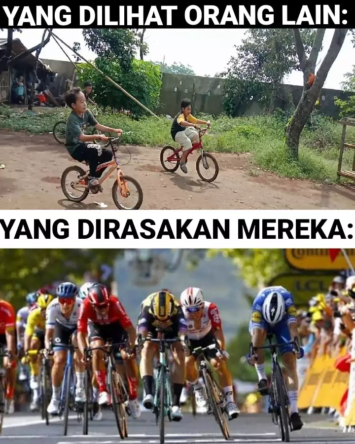 Meme dilihat vs dirasakan Berbagai sumber