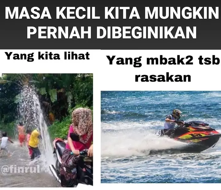 Meme dilihat vs dirasakan Berbagai sumber