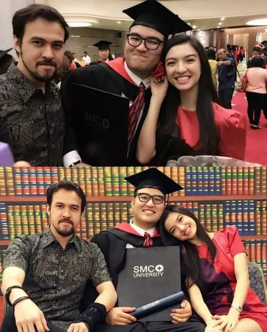 Raline Shah dan dua adik laki-lakinya Instagram