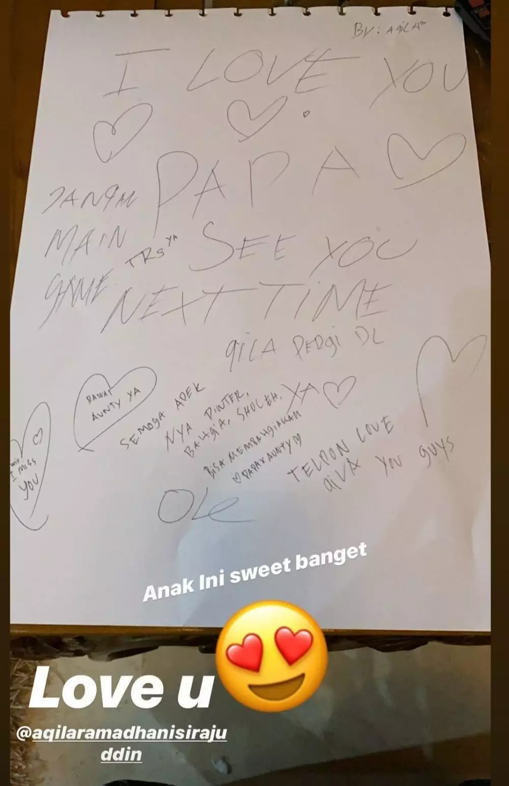 surat aqila untuk zaskia © 2020 brilio.net surat aqila untuk zaskia © 2020 brilio.net