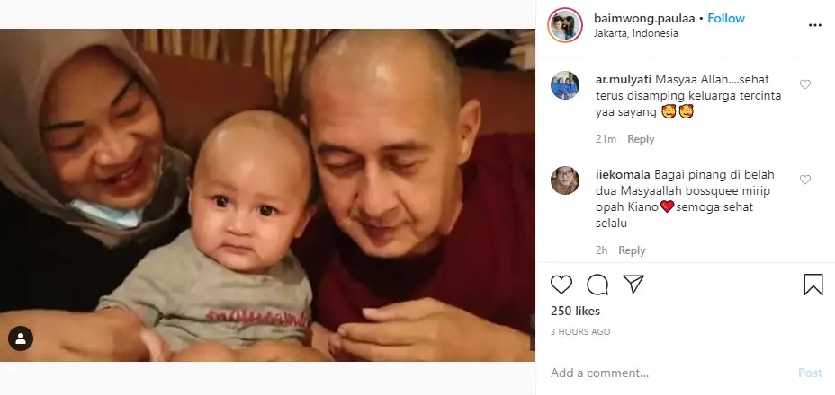 potret ayah Paula nomong Kiano Tiger Istimewa