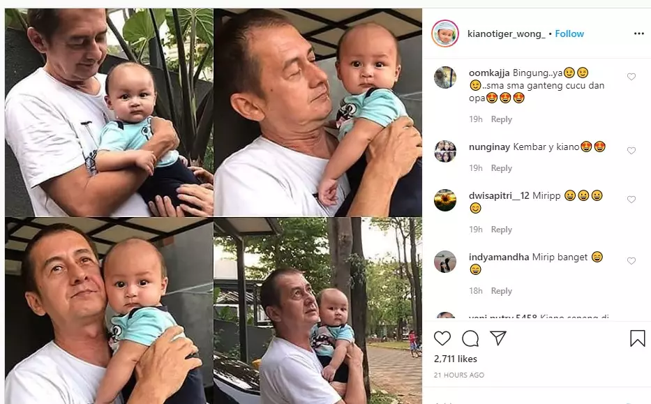 potret ayah Paula nomong Kiano Tiger Istimewa