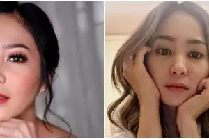 8 Potret Bunga Zainal tanpa makeup, tetap flawless