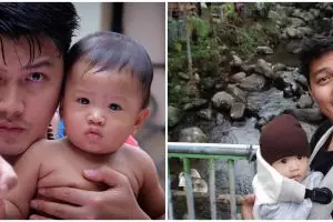 8 Potret Dirly Idol momong anak, ayah idaman nih