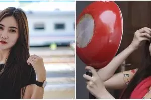 10 Potret muka bantal Nella Kharisma, bikin gagal fokus