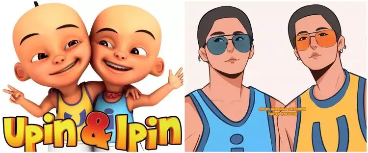 Ilustrasi 9 tokoh kartun Upin & Ipin jadi dewasa, manglingi
